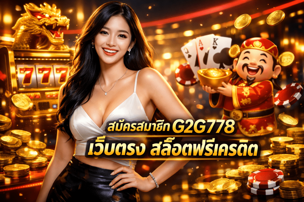 สมัครสมาชิก G2G778 เว็บตรง สล็อตฟรีเครดิต เพียงไม่กี่ขั้นตอน