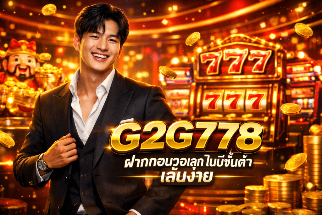 G2G778 ฝากถอนวอเลท ไม่มีขั้นต่ำ ระบบเว็บตรง เล่นง่าย